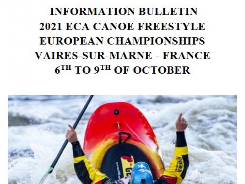Bulletin - 2021 ECA Canoe Freestyle European Championships 