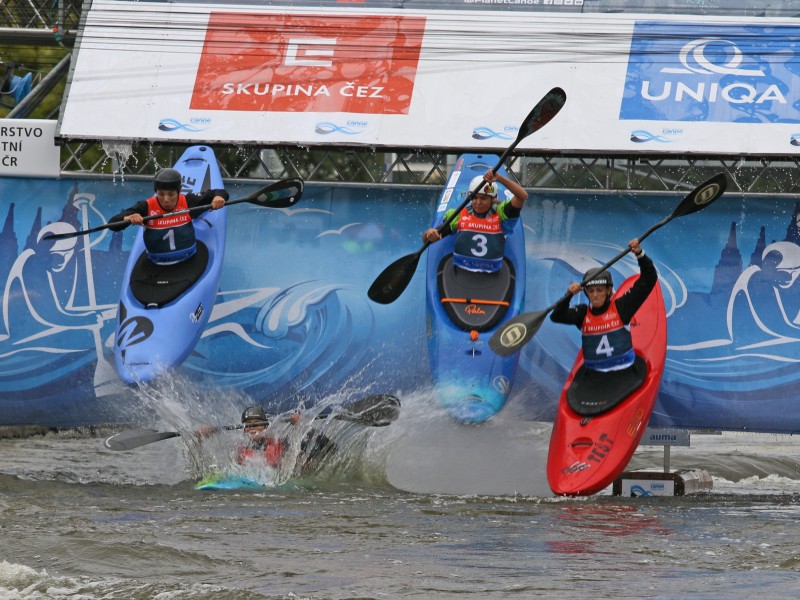 Vojtova and Hengst extreme slalom World Champions