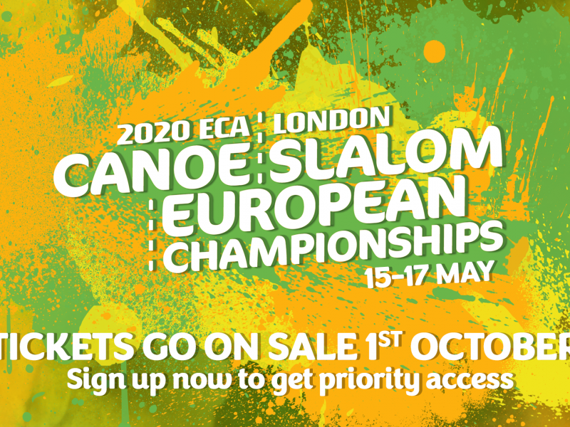 Get your 2020 ECA Canoe Slalom European Championships tickets in a pre-sale 