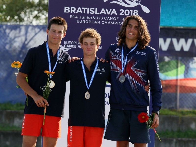 Gold and bronze medal for Tom Dolle at Canoe Freestyle European Championships in Bratislava