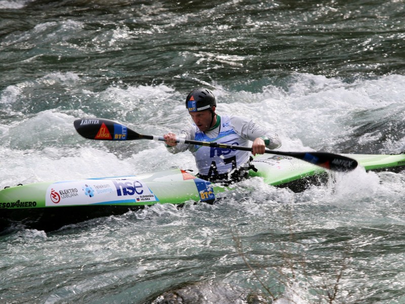 Multiple World Champion Nejc Žnidarčič takes the win at the second ECA Wildwater Sprint Canoeing European Cup in 2018