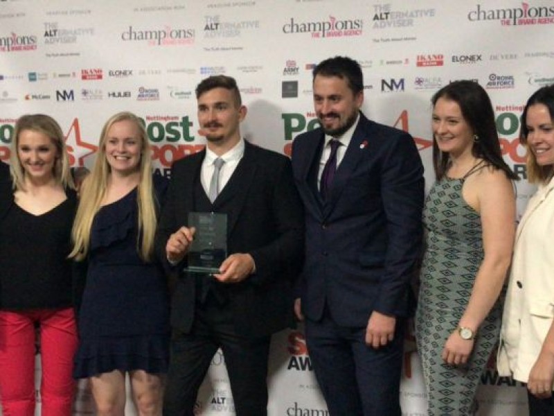 Paracanoe team and Henshaw awarded in Nottingham