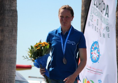 European Championships medallists at the podium in France too