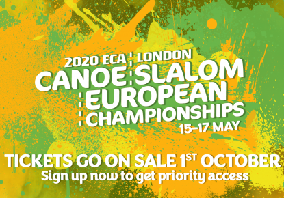 Get your 2020 ECA Canoe Slalom European Championships tickets in a pre-sale 