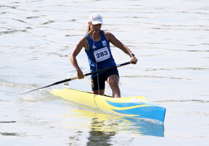 Liudmyla Babak claimed her fifth European Canoe Marathon Champion title