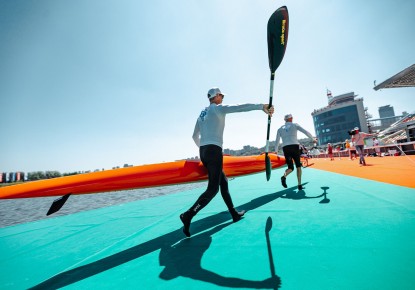 Athletes competed for 23 sets of medals at ECA Canoe Marathon Masters Cup in Moscow