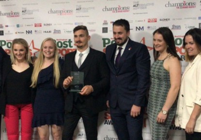 Paracanoe team and Henshaw awarded in Nottingham