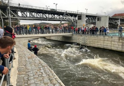 Young canoe slalom paddlers showed their skills at Olympic Hopes race